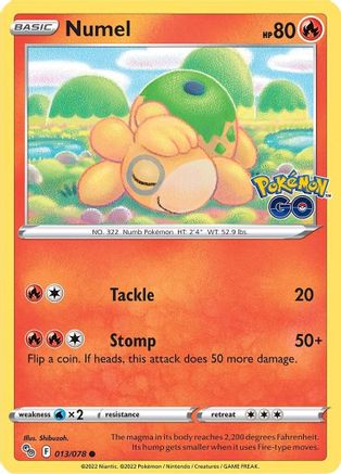 Numel 13/78 - Pokemon GO Reverse Holofoil - Poke-Collect
