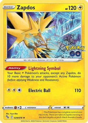 Zapdos 29/78 - Pokmon GO Holofoil - Poke-Collect