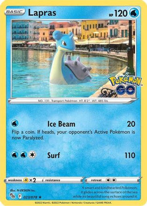 Lapras 23/78 - Pokemon GO Reverse Holofoil - Poke-Collect