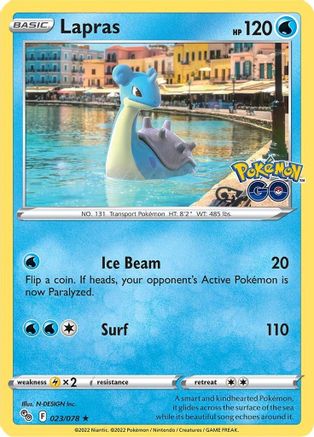 Lapras 23/78 - Pokemon GO Holofoil - Poke-Collect
