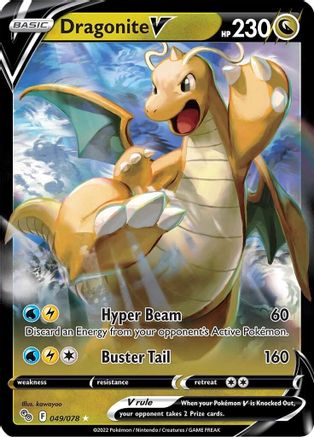 Dragonite V 49/78 - Pokmon GO Holofoil - Poke-Collect