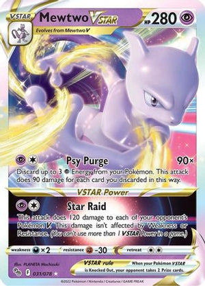 Mewtwo VSTAR 31/78 - Pokmon GO Holofoil - Poke-Collect