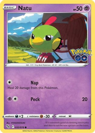 Natu 32/78 - Pokemon GO - Poke-Collect