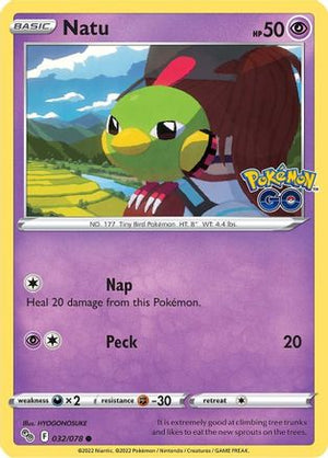 Natu 32/78 - Pokmon GO - Poke-Collect