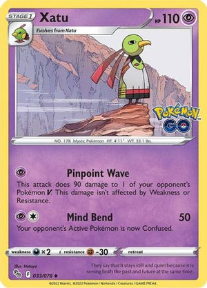 Xatu 33/78 - Pokmon GO Reverse Holofoil - Poke-Collect