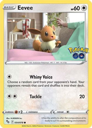 Eevee 54/78 - Pokemon GO Reverse Holofoil - Poke-Collect