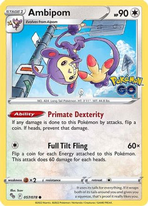 Ambipom 57/78 - Pokmon GO - Poke-Collect