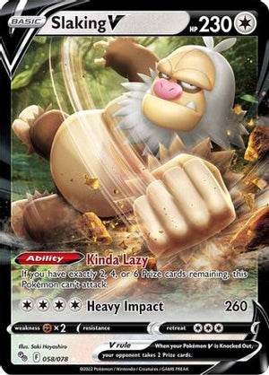 Slaking V 58/78 - Pokmon GO Holofoil - Poke-Collect