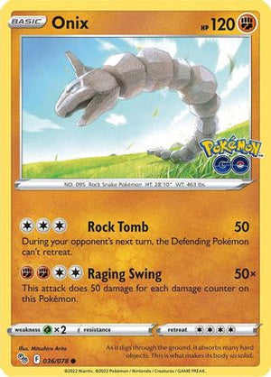Onix 36/78 - Pokmon GO Reverse Holofoil - Poke-Collect