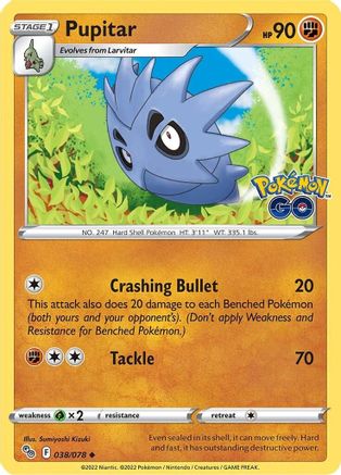Pupitar 38/78 - Pokemon GO - Poke-Collect