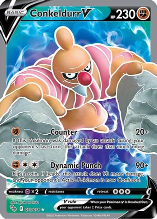 Conkeldurr V (Full Art) 73/78 - Pokemon GO Holofoil - Poke-Collect