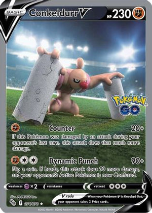 Conkeldurr V 74/78 - Pokmon GO Holofoil