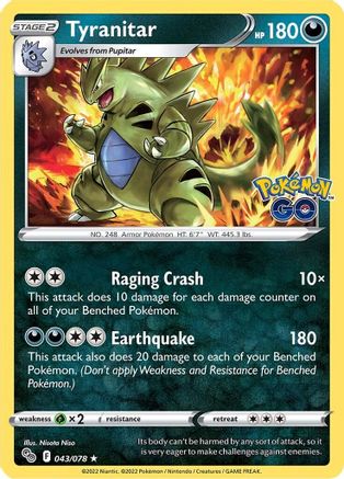 Tyranitar 43/78 - Pokmon GO Holofoil - Poke-Collect