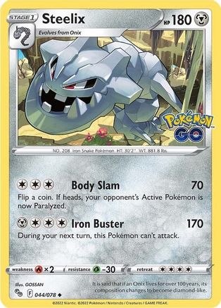 Steelix 44/78 - Pokmon GO Reverse Holofoil - Poke-Collect