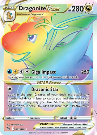 Dragonite VSTAR (Secret) 81/78 - Pokemon GO Holofoil - Poke-Collect