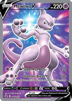 Mewtwo V SWSH229/307 - SWSH Black Star Promos Holofoil - Poke-Collect