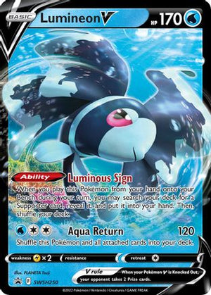Lumineon V SWSH250/307 - SWSH Black Star Promos Holofoil - Poke-Collect
