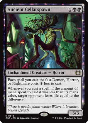 Ancient Cellarspawn (DSC-016) - Duskmourn: House of Horror Commander: (nyxtouched) - Poke-Collect