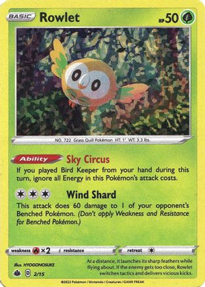 Rowlet - 2/15 2 - McDonalds Promos 2022 Holofoil - Poke-Collect