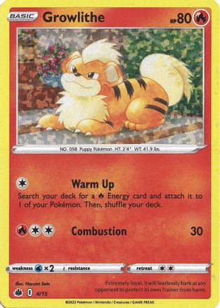 Growlithe - 4/15 4 - McDonalds Promos 2022 Holofoil - Poke-Collect