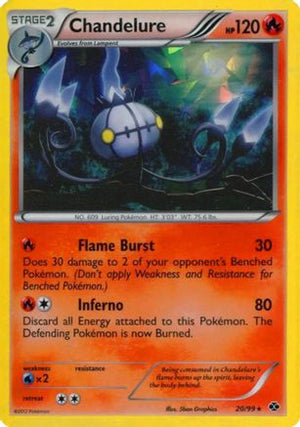 Chandelure - 20/99 (Cracked Ice Holo) 20 - Blister Exclusives