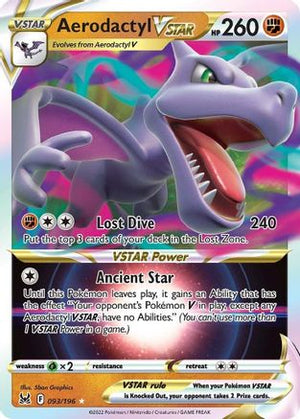 Aerodactyl VSTAR 93/196 - Lost Origin Holofoil - Poke-Collect