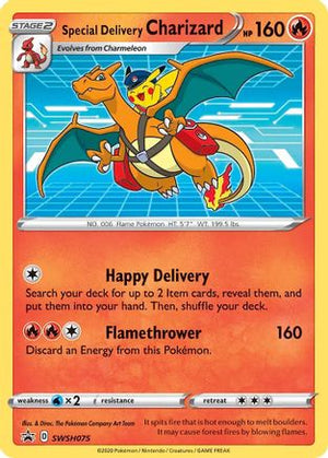Special Delivery Charizard - SWSH075 SWSH075 - SWSH Sword & Shield Promo Cards Holofoil - Poke-Collect