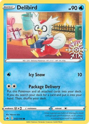 Delibird - 032/198 (Holiday Calendar) 32 - Miscellaneous Cards & Products Holofoil