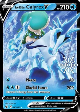 Ice Rider Calyrex V - 045/198 (Holiday Calendar) 45 - Miscellaneous Cards & Products Holofoil - Poke-Collect
