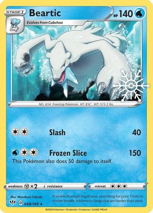 Beartic - 049/189 (Holiday Calendar) 49 - Miscellaneous Cards & Products Holofoil - Poke-Collect