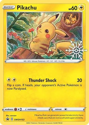 Pikachu - SWSH153 (Holiday Calendar) SWSH153/307 - SWSH Sword & Shield Promo Cards Holofoil - Poke-Collect