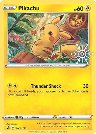 Pikachu SWSH153/307 - SWSH Black Star Promos Holofoil - Poke-Collect