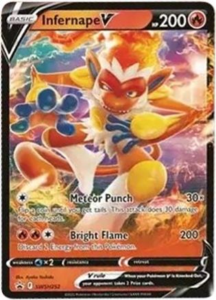 Infernape V - SWSH252 SWSH252/307 - SWSH Sword & Shield Promo Cards Holofoil - Poke-Collect