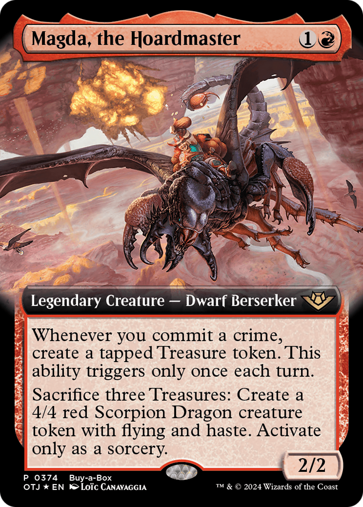 Magda, the Hoardmaster (BABP-374) - Outlaws of Thunder Junction: (Extended Art) Foil - Poke-Collect