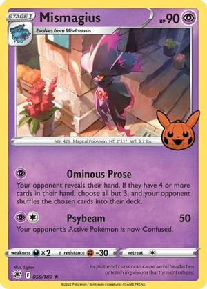 Mismagius 59 - Trick or Trade BOOster Bundle Holofoil - Poke-Collect