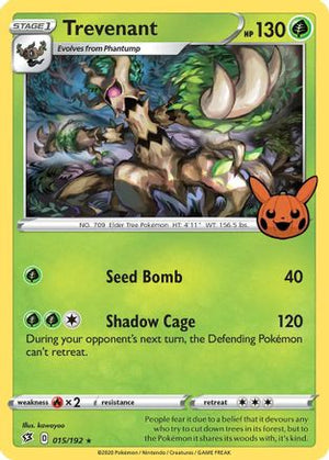 Trevenant 15 - Trick or Trade BOOster Bundle Holofoil - Poke-Collect