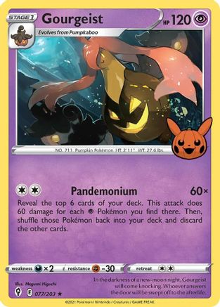 Gourgeist 77 - Trick or Trade BOOster Bundle Holofoil - Poke-Collect
