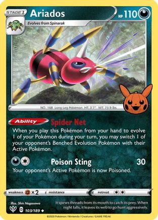 Ariados 103 - Trick or Trade BOOster Bundle - Poke-Collect