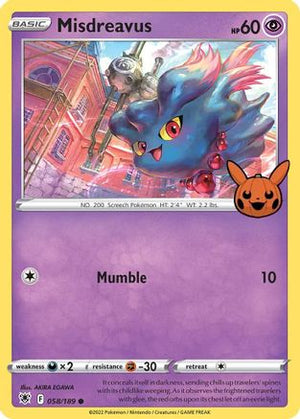 Misdreavus 58 - Trick or Trade BOOster Bundle - Poke-Collect