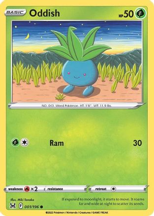 Oddish 1/196 - SWSH11 Lost Origin - Poke-Collect