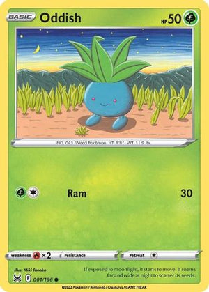 Oddish 1/196 - Lost Origin - Poke-Collect