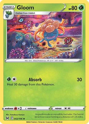 Gloom 2/196 - SWSH11 Lost Origin Reverse Holofoil - Poke-Collect