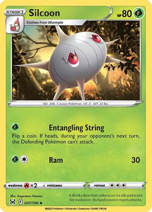 Silcoon 7/196 - Lost Origin - Poke-Collect
