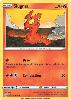 Slugma 21/196 - Lost Origin Reverse Holofoil - Poke-Collect