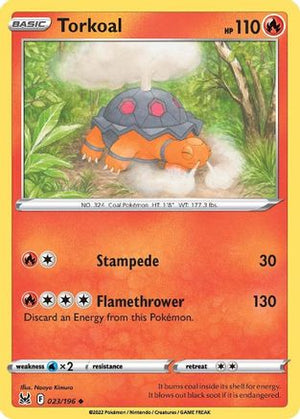 Torkoal 23/196 - Lost Origin - Poke-Collect