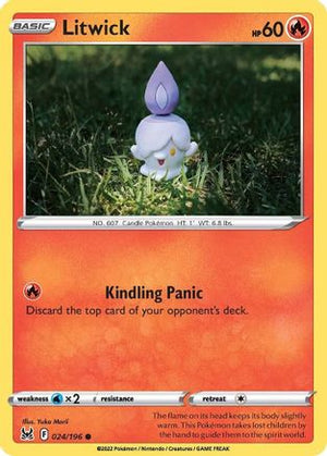 Litwick 24/196 - Lost Origin - Poke-Collect