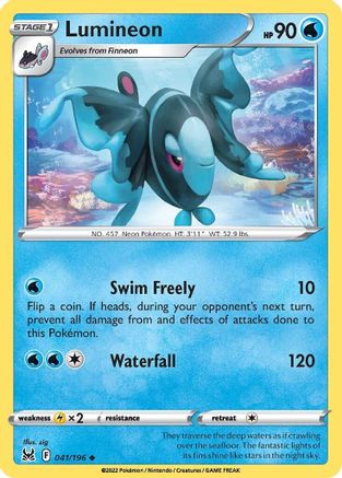 Lumineon 41/196 - SWSH11 Lost Origin - Poke-Collect