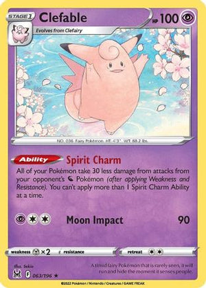 Clefable 63/196 - Lost Origin