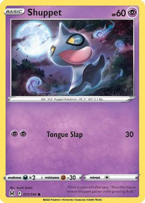 Shuppet 72/196 - Lost Origin - Poke-Collect