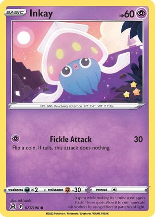Inkay (077) 77/196 - SWSH11 Lost Origin - Poke-Collect